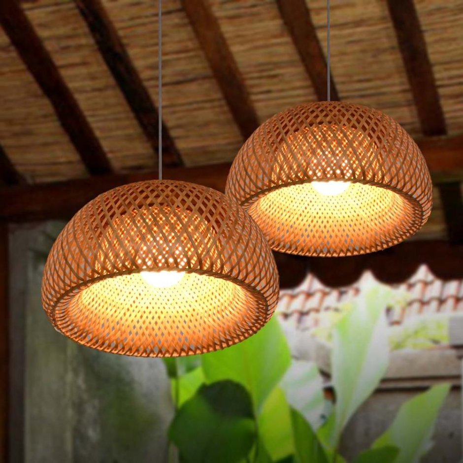 Светильник Bamboo_Rattan_Lamp