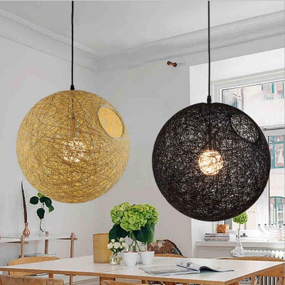 Люстра Luna Rattan Pendant Lamp