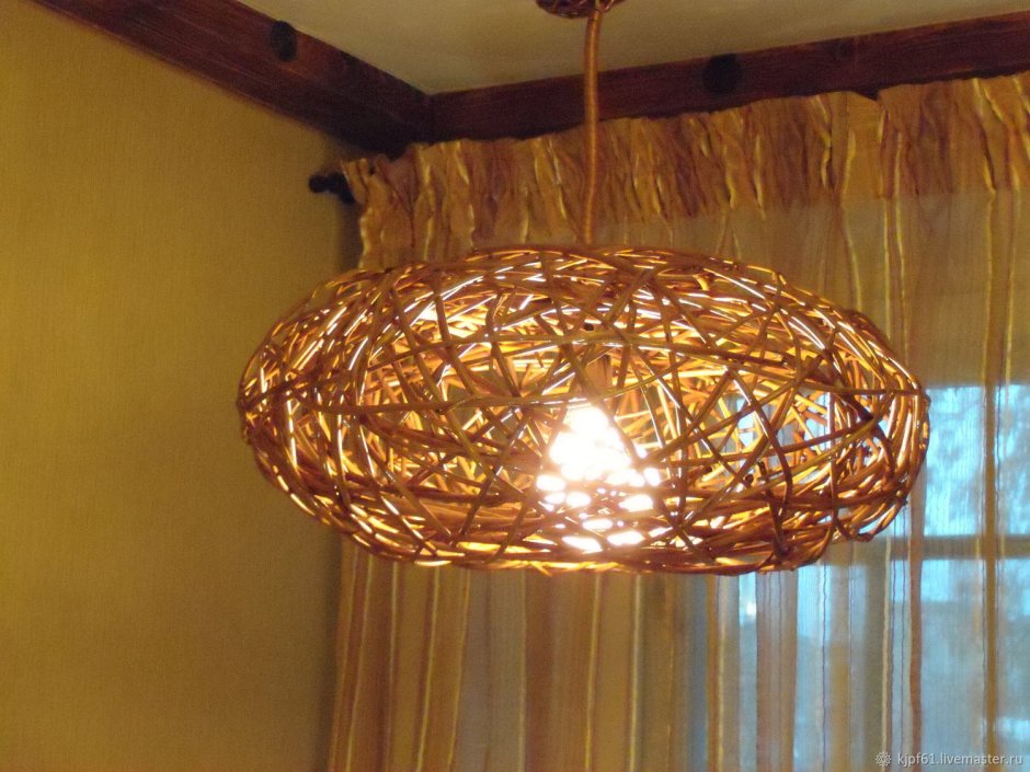 Абажур из веток
