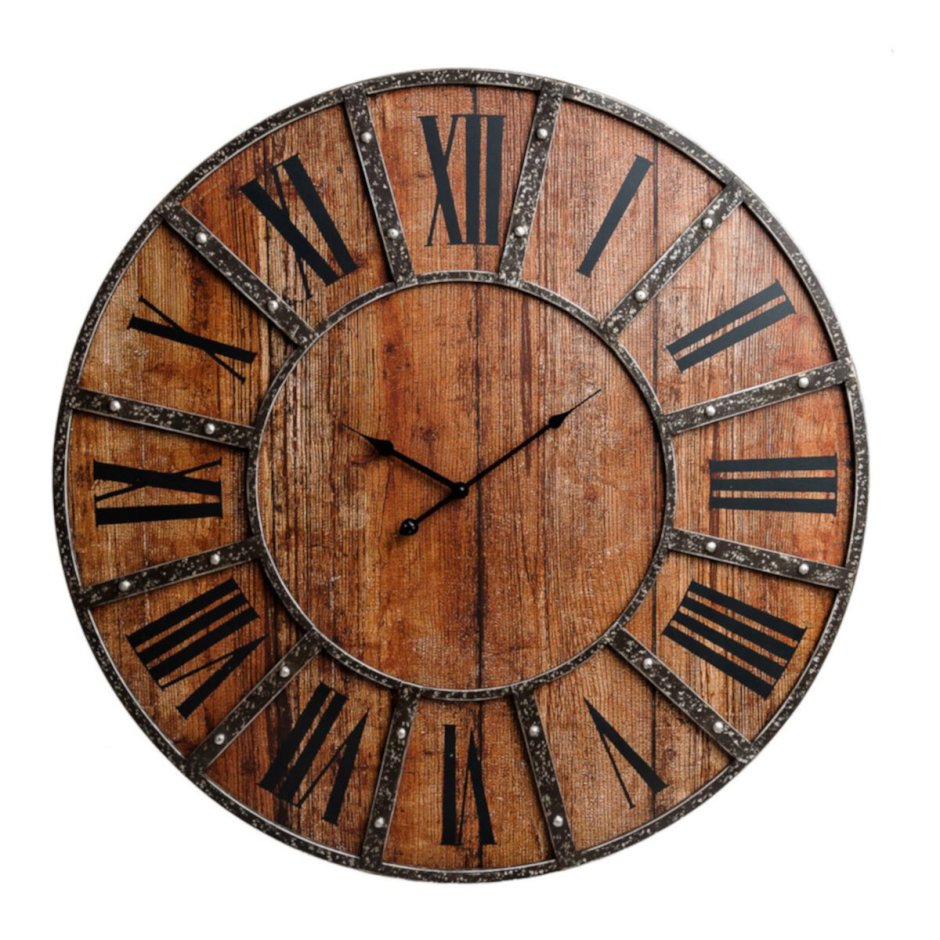 Часы из спила дерева