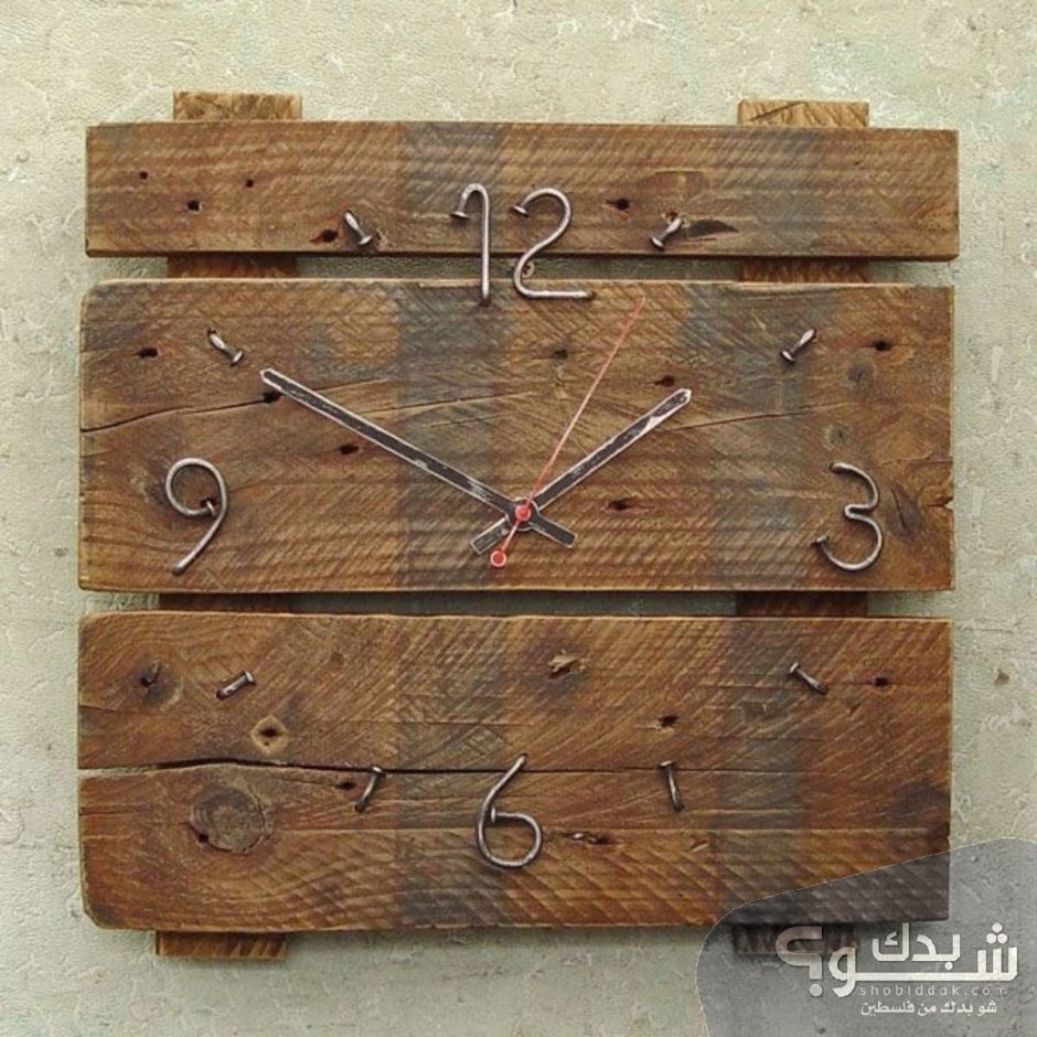 Креативные часы из дерева