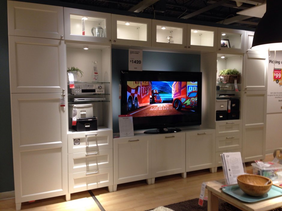 Стенка для телевизора в гостиную икеа