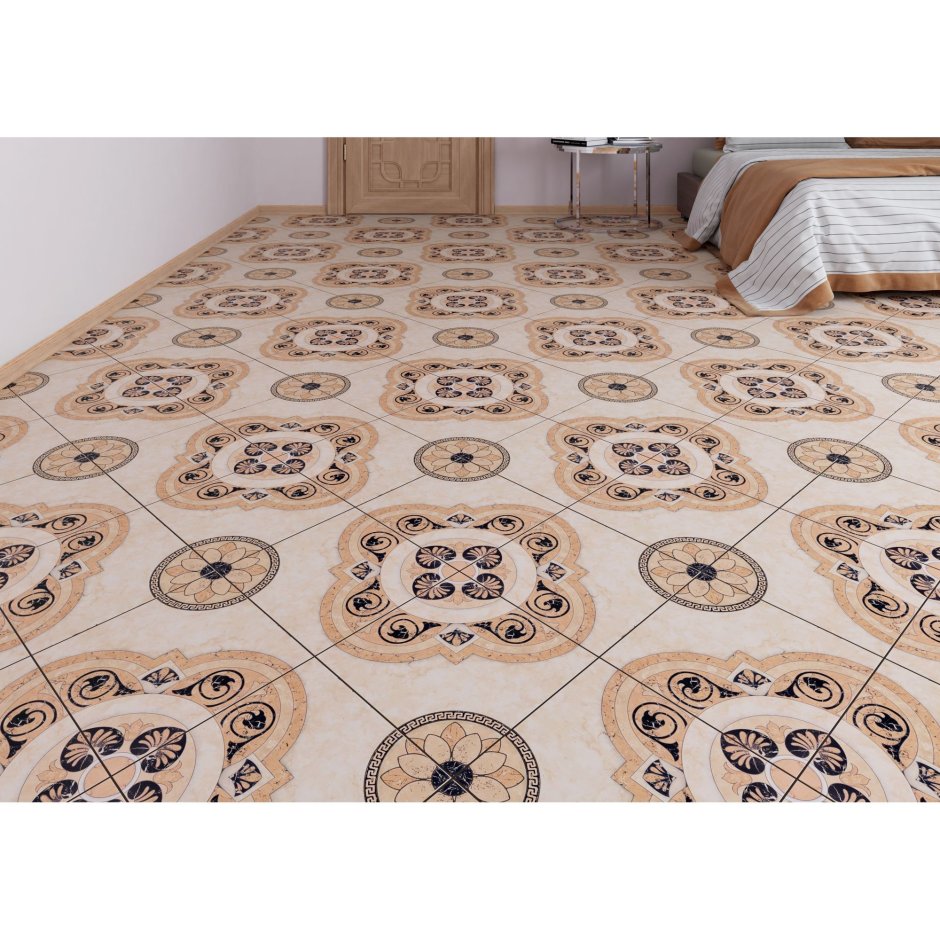 Плитка напольная Stella 32.6x32.6 см 1.17 м2 цвет коричневый