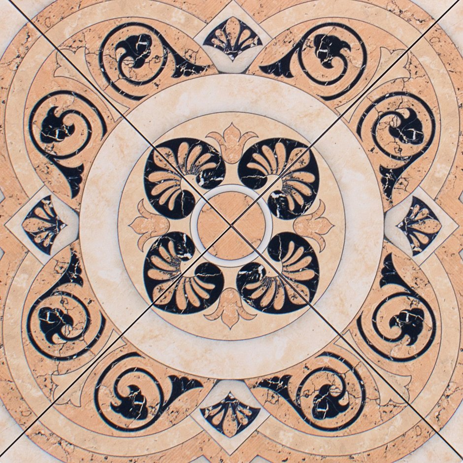 Плитка напольная Stella 32.6x32.6 см 1.17 м2 цвет коричневый