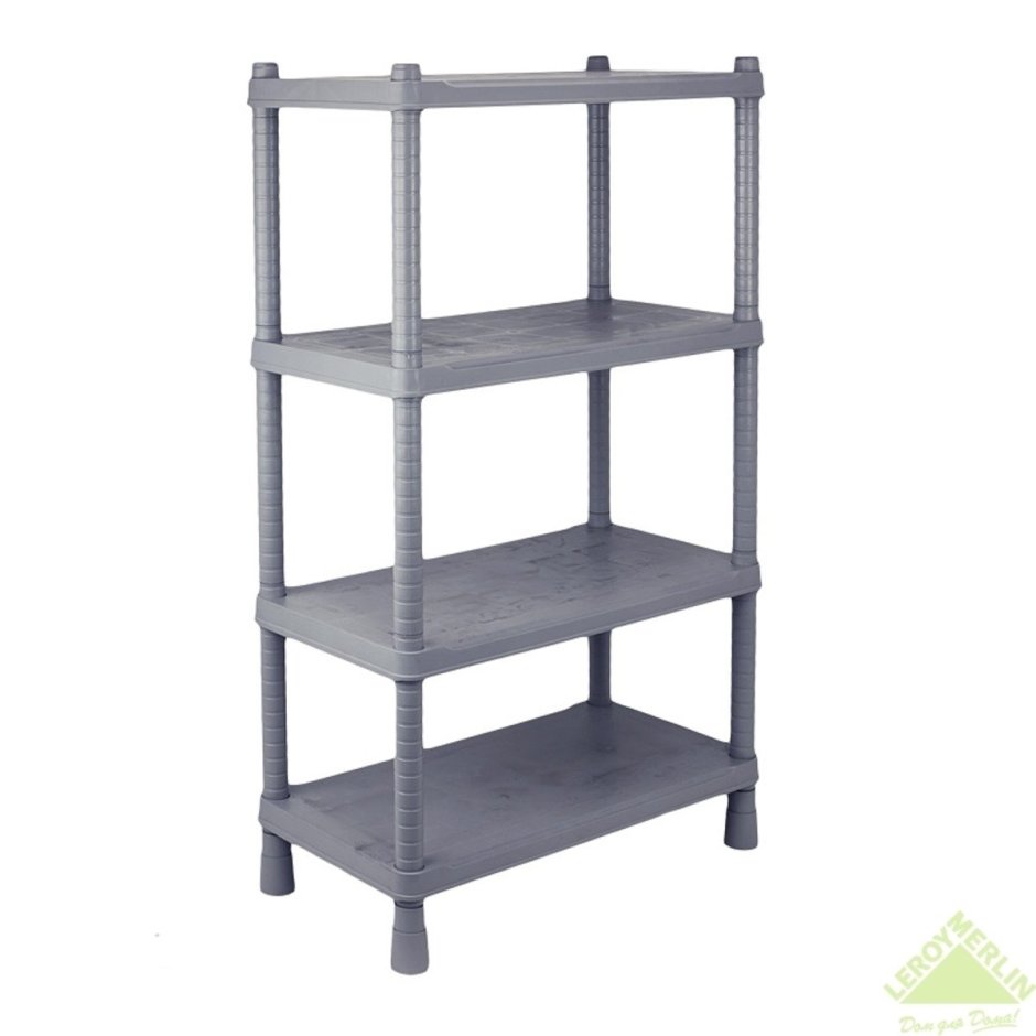 Туба дуба / стеллаж пластиковый 80*40*187 5 полок сб 800.5 черный