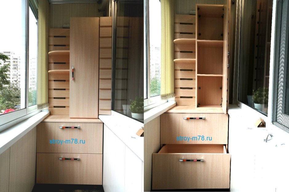 Шкафы для балкона и лоджии