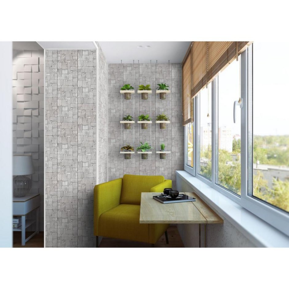 Шкаф для балкона с полками