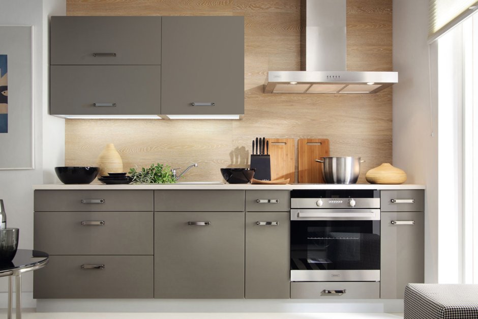 Кухня кофейного цвета