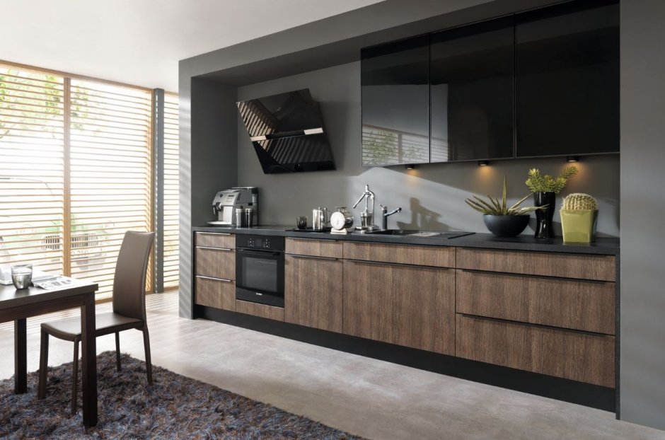 Современные кухни прямые