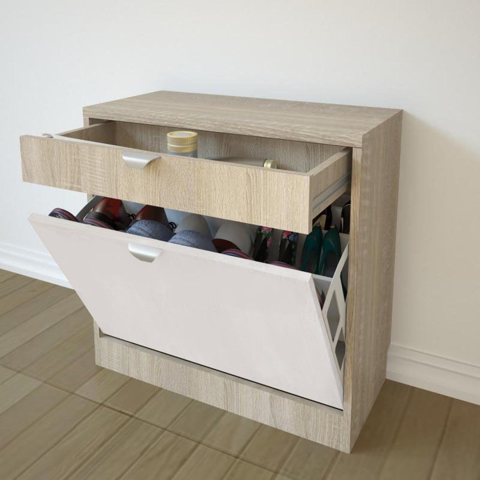 Каркас закрытой обувницы 63х62х30 cм цвет дуб сонома