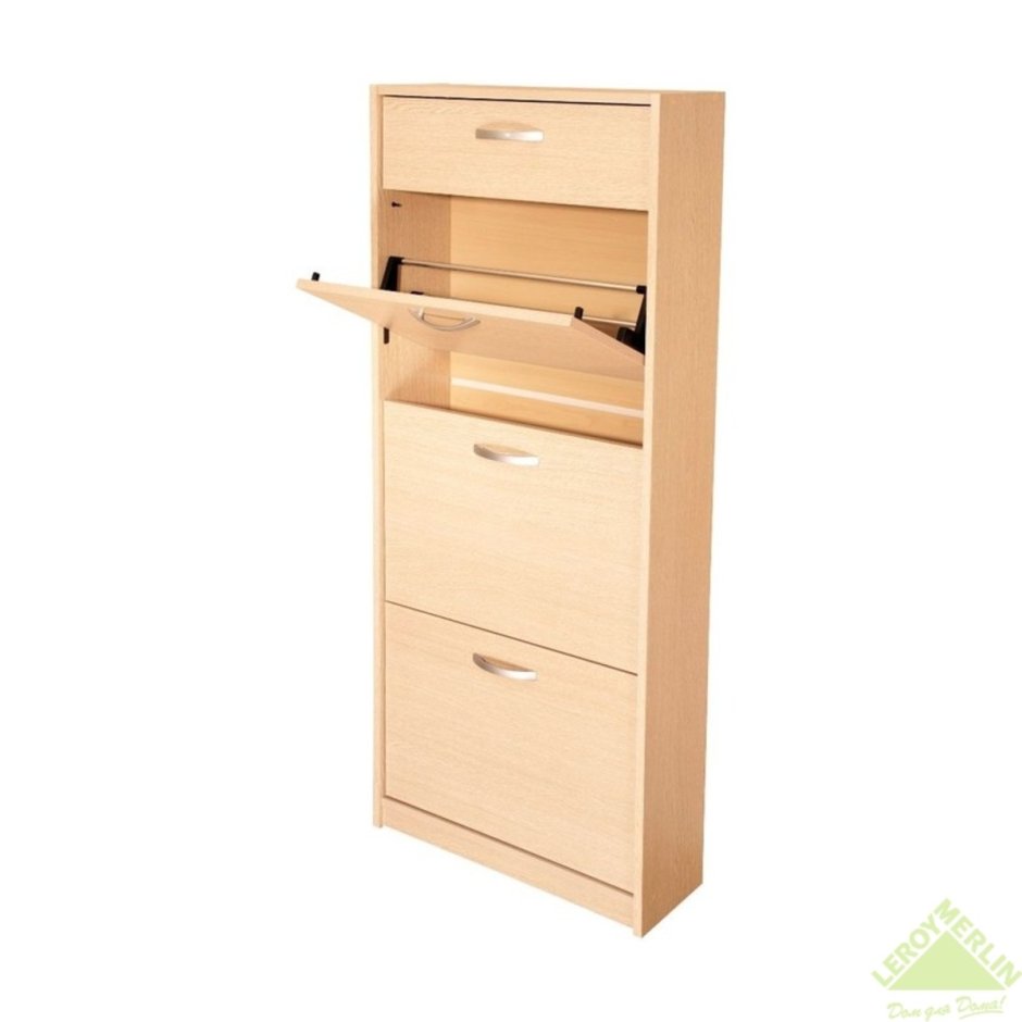 Обувница закрытая 4 секции 1400х600х200 мм