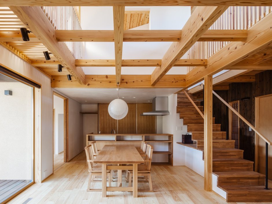 Интерьер деревянного каркасного дома