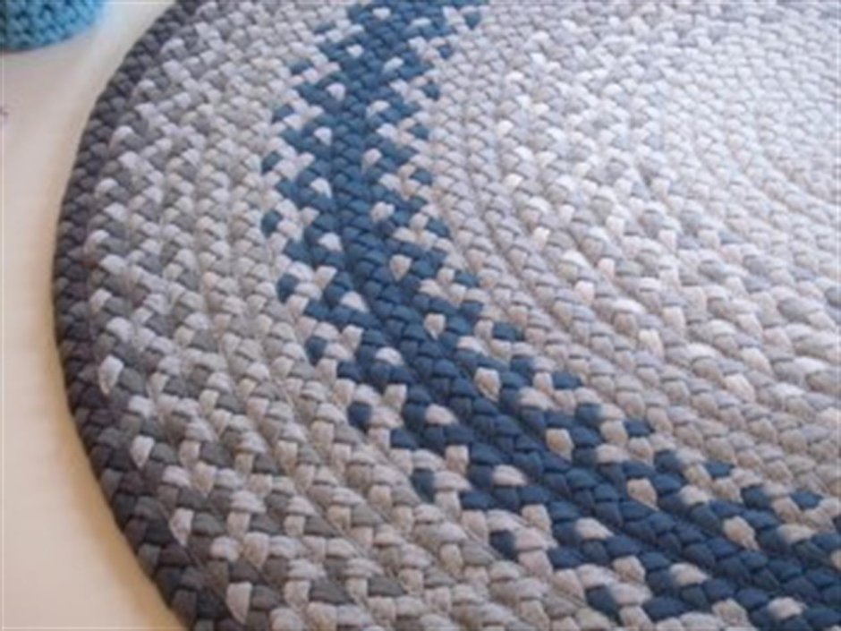 Коврик из старых джинсов