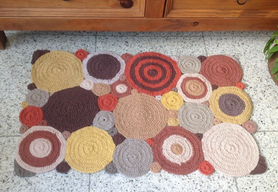 Покрывало из джинсовых лоскутков