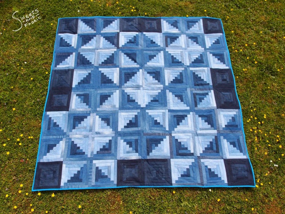 Коврик из старых джинсов