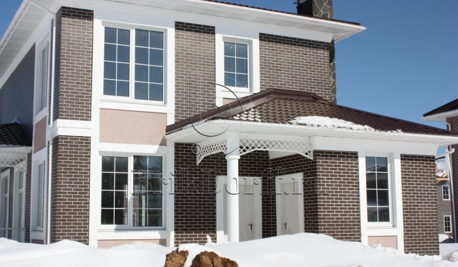 Фасады домов из термопанелей