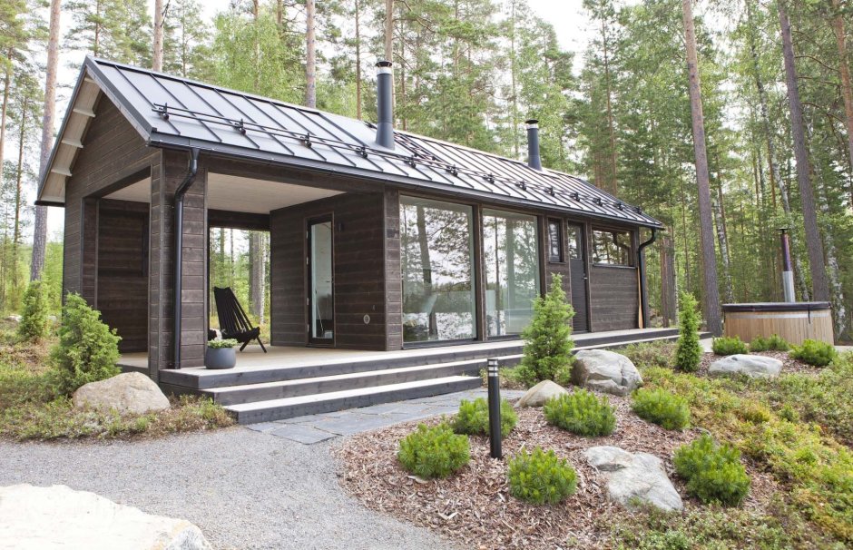 Финские одноэтажные дома Хаус Барн