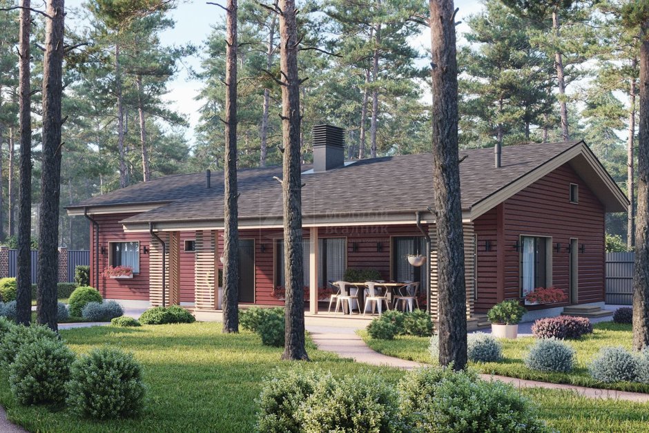 Дом в финском стиле одноэтажный