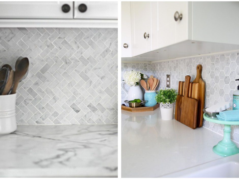 Кварцвиниловая плитка на фартук