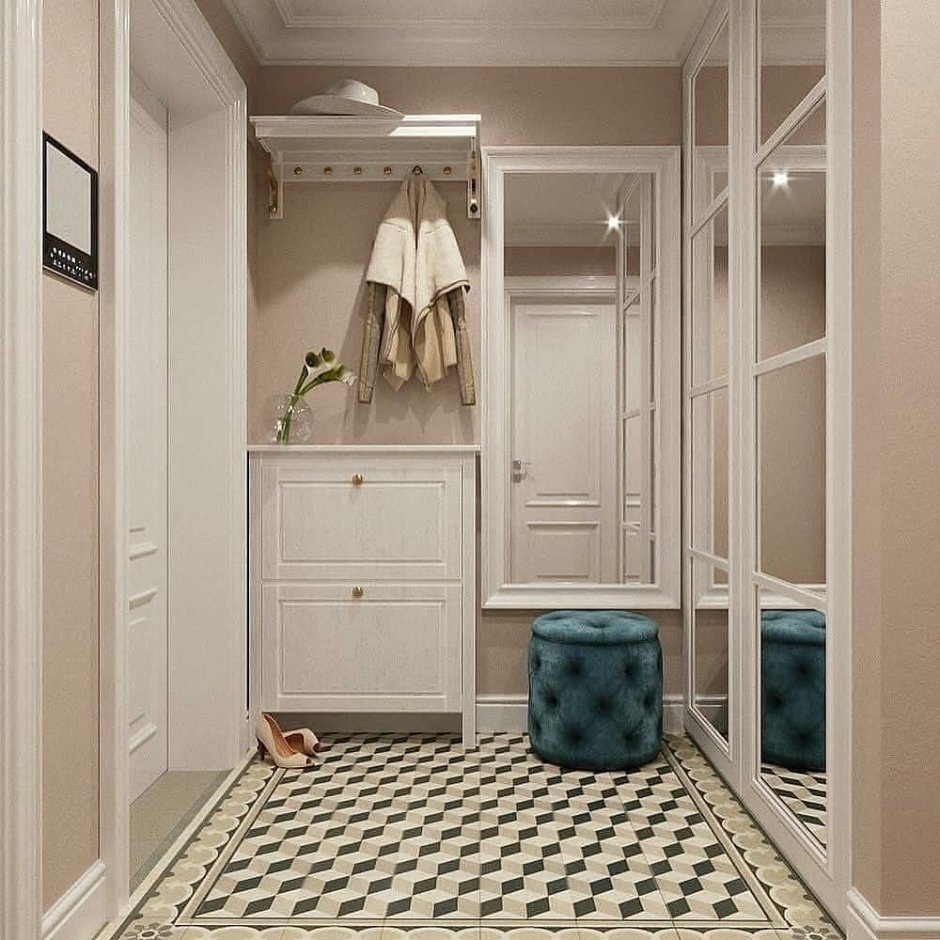 Кухня и прихожая в едином стиле