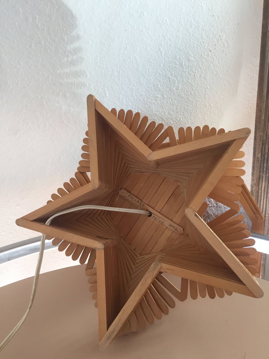 Звезда из палочек от мороженого