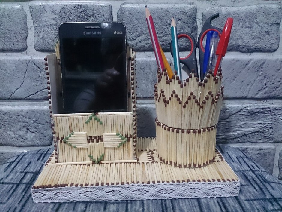 Подставка из спичек