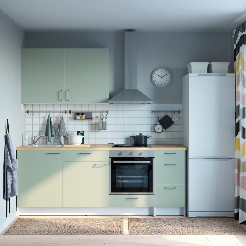 Кухня икеа КНОКСХУЛЬТ коричневая