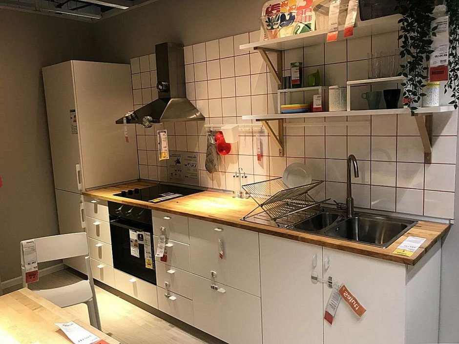 Кухня икеа КНОКСХУЛЬТ серая