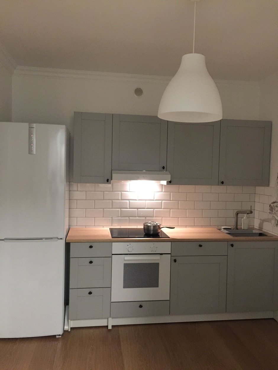 Кухня икеа КНОКСХУЛЬТ белая