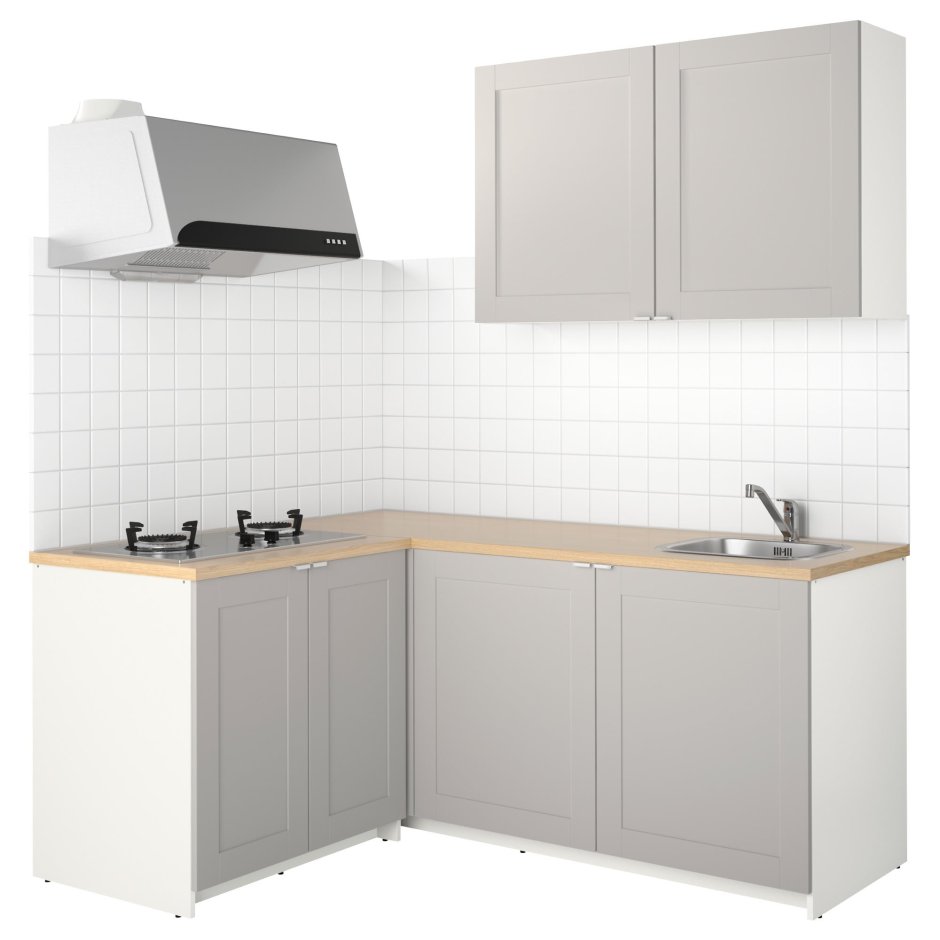 Кухня икеа КНОКСХУЛЬТ серая