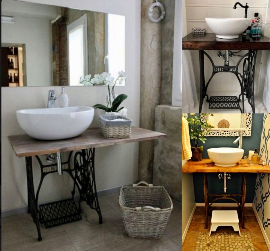 Раковина из швейной машинки