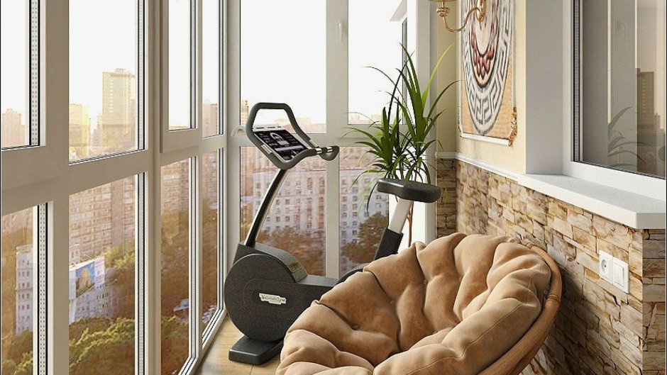 Лоджия с панорамными окнами