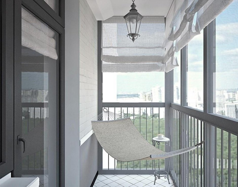 Ограждение на лоджии с панорамным остеклением