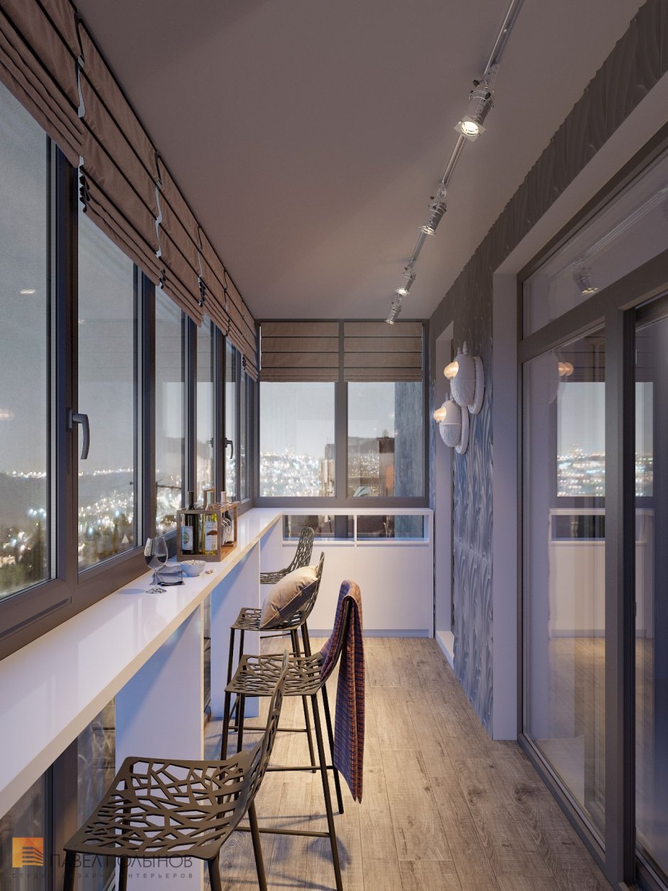 Лоджия с панорамным остеклением дизайн