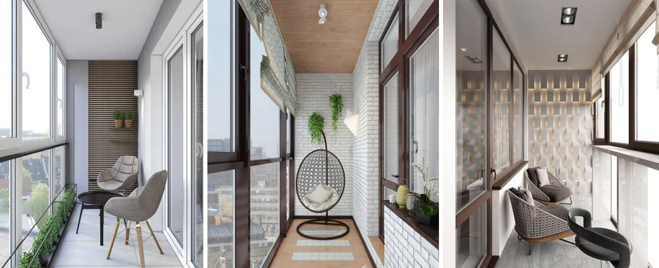 Интерьер балкона