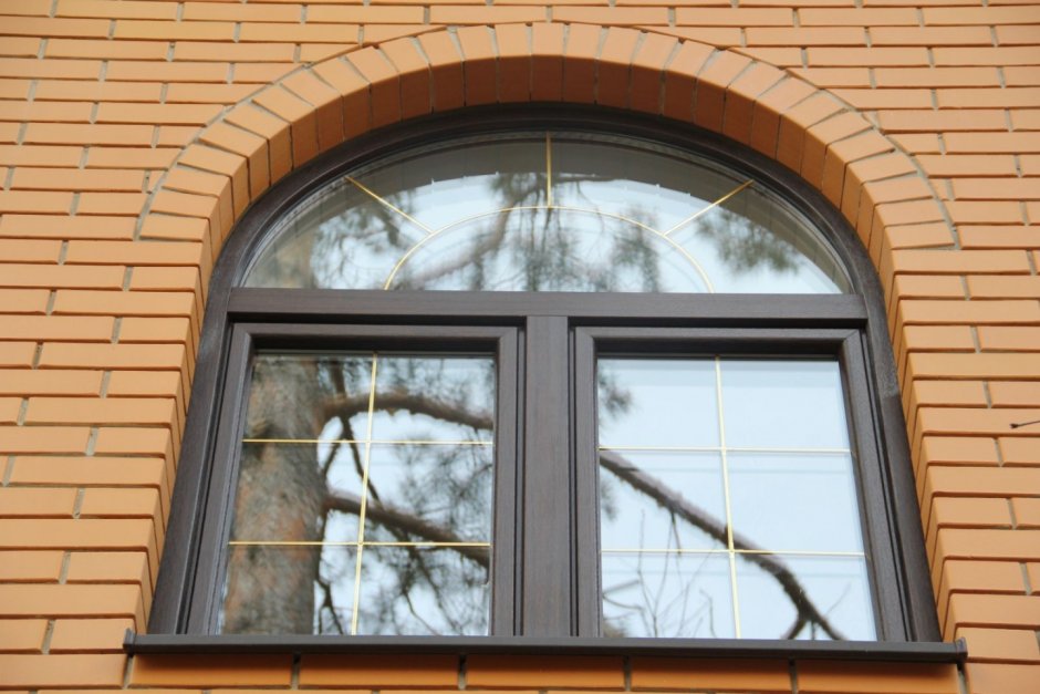 Шпросы тёмный дуб Rehau