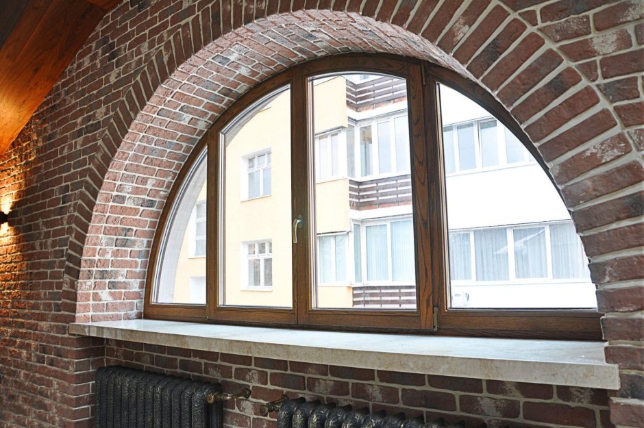 Отделка арочных окон
