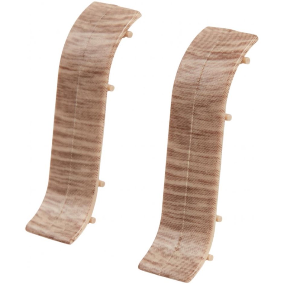 Угол для плинтуса внутренний «дуб Ривьера», высота 55 мм, 2 шт.