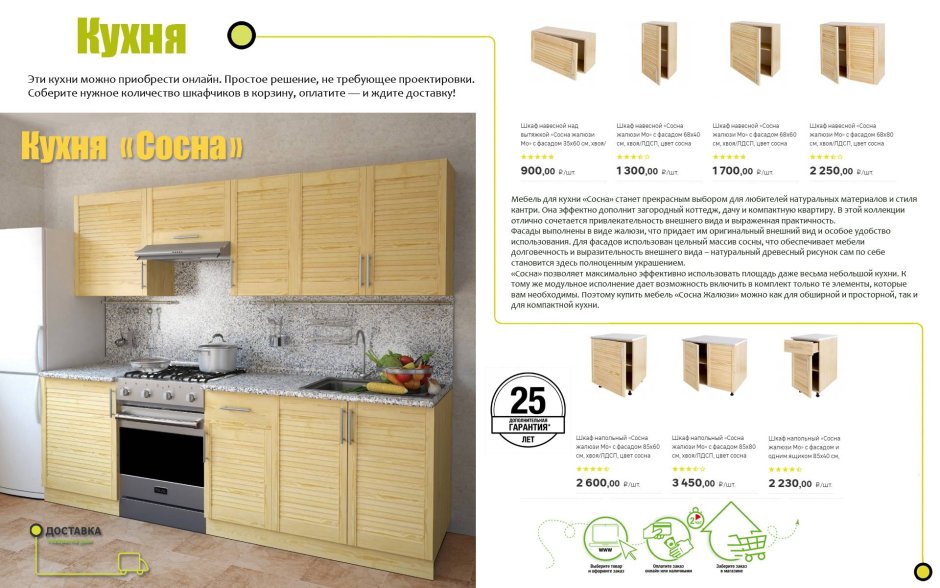 Кухня Леруа Мерлен зеленая