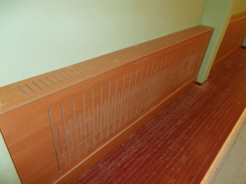 Экраны на радиаторы отопления из дерева
