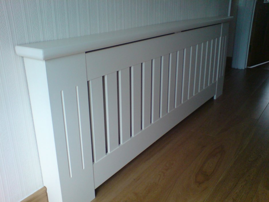 Экран радиатора из фанеры