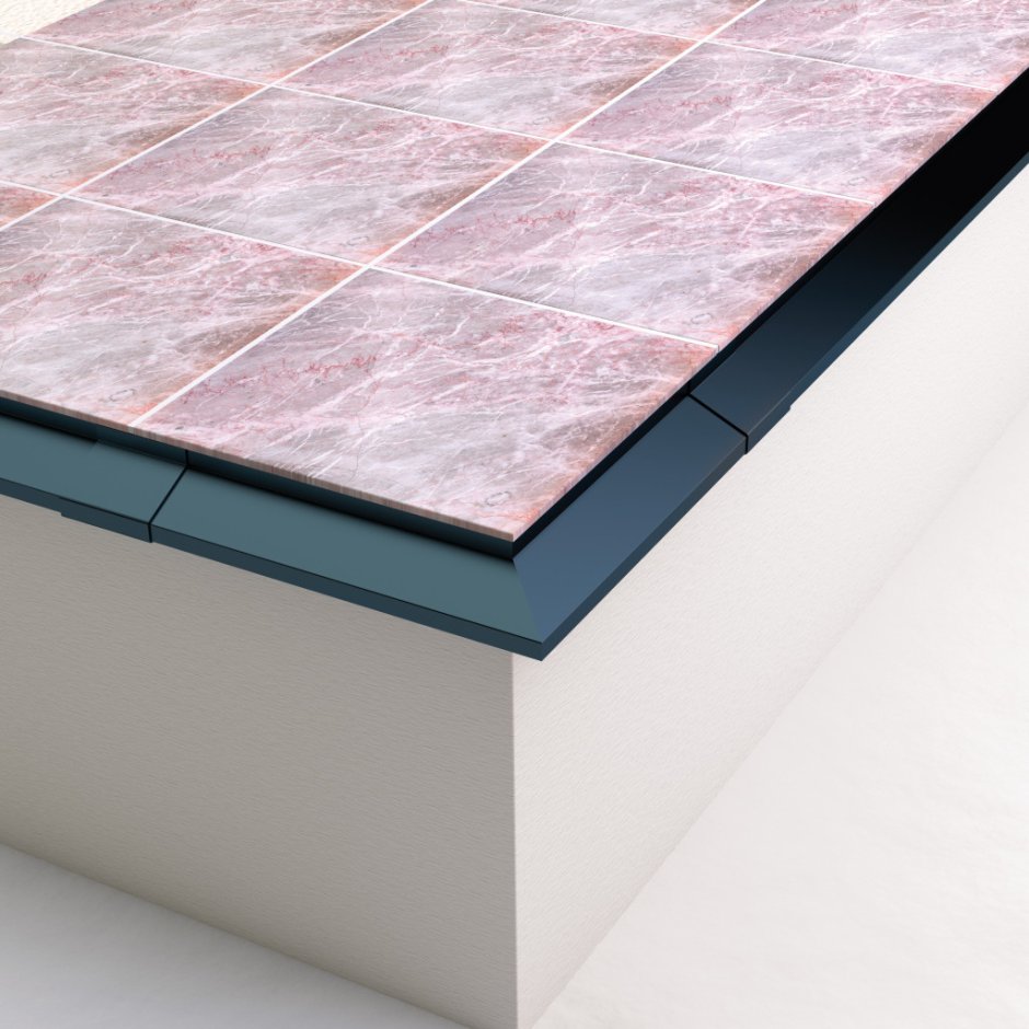 Капельник с торца плиты