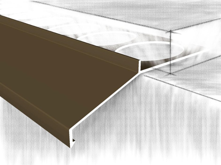 Алюминиевый профиль для отлива