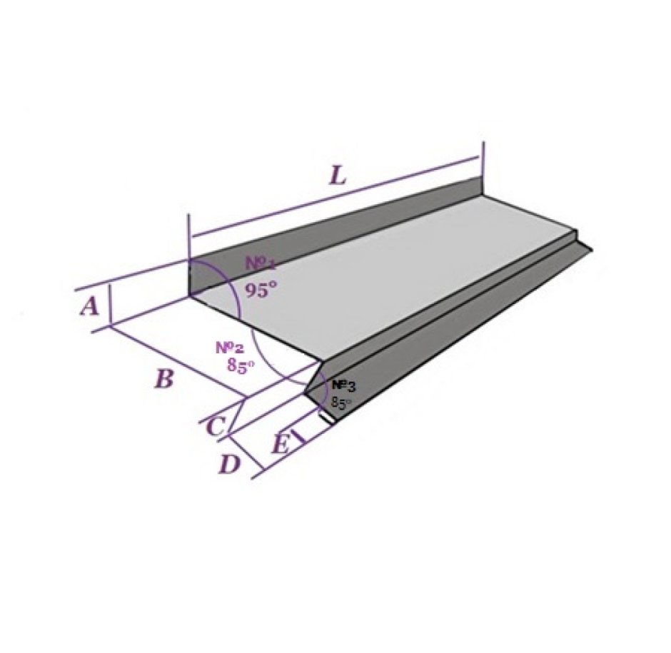 Окна крепежный ПАЗ для подоконника ПВХ