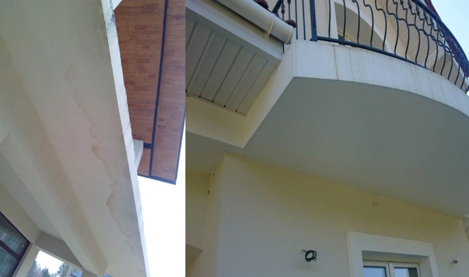 Отделка торца балкона