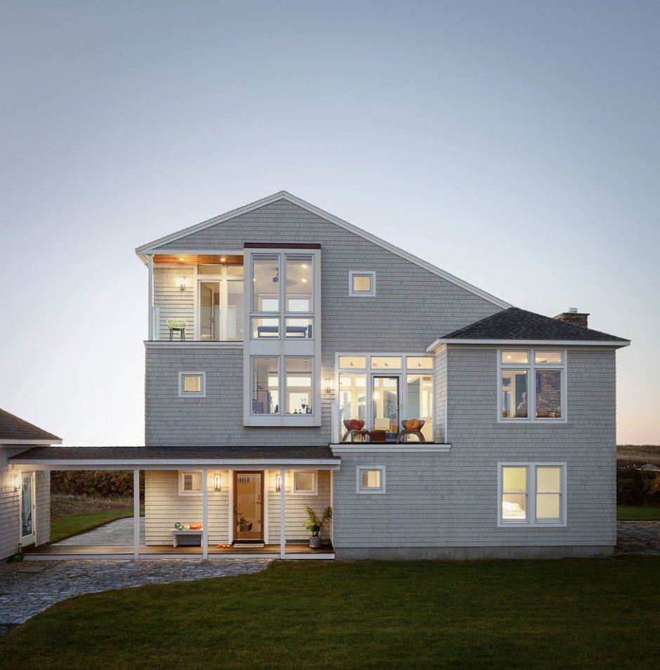 Экстерьер двухэтажного дома