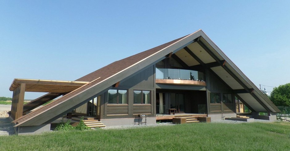 Необычные скатные крыши