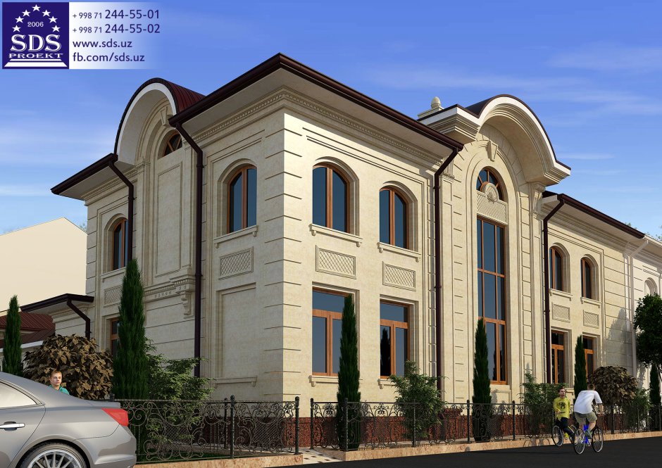 Травертин фасад Узбекистан Андижан