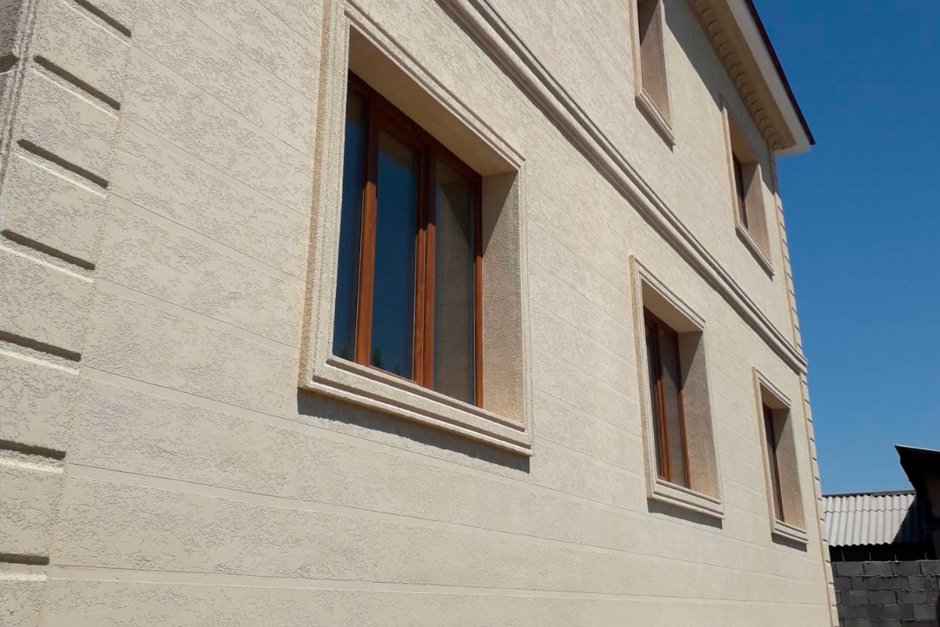 Fasad tra травертин фасад