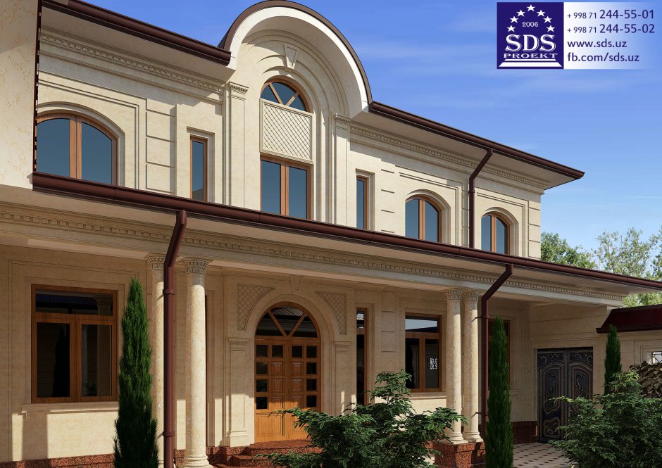 Травертин фасад Узбекистан Андижан